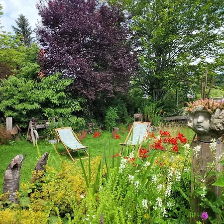 Blick In Den Garten Holzschlag Exterior foto